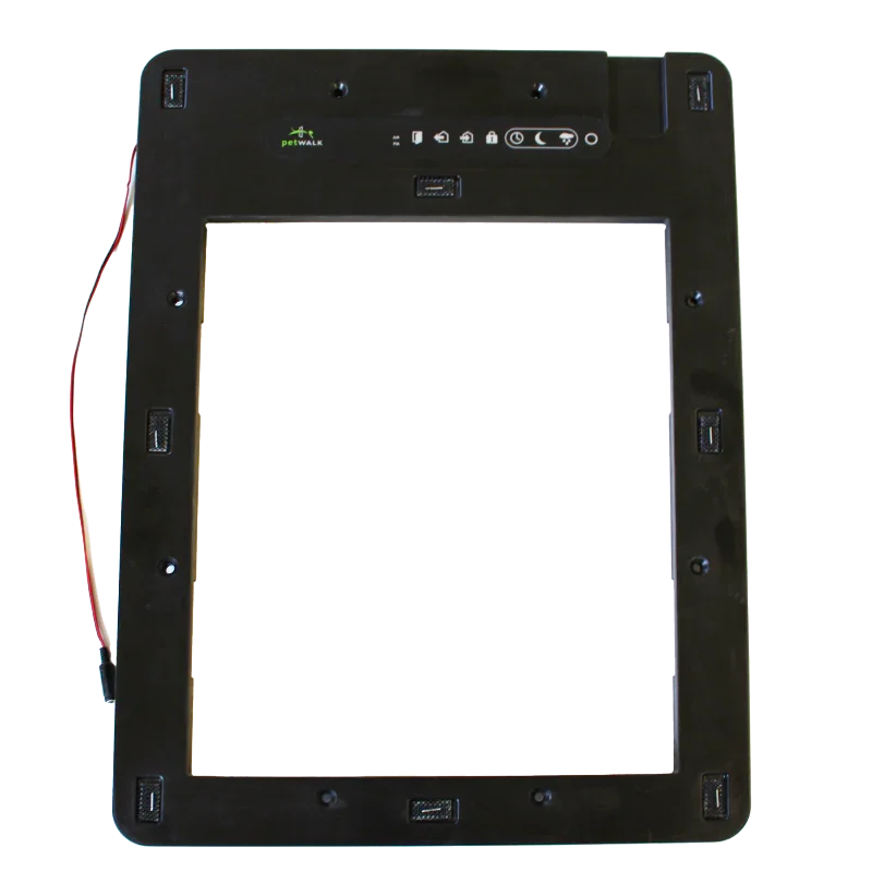 petWALK pet door frame with chip access and energy-efficient design for secure pet entry