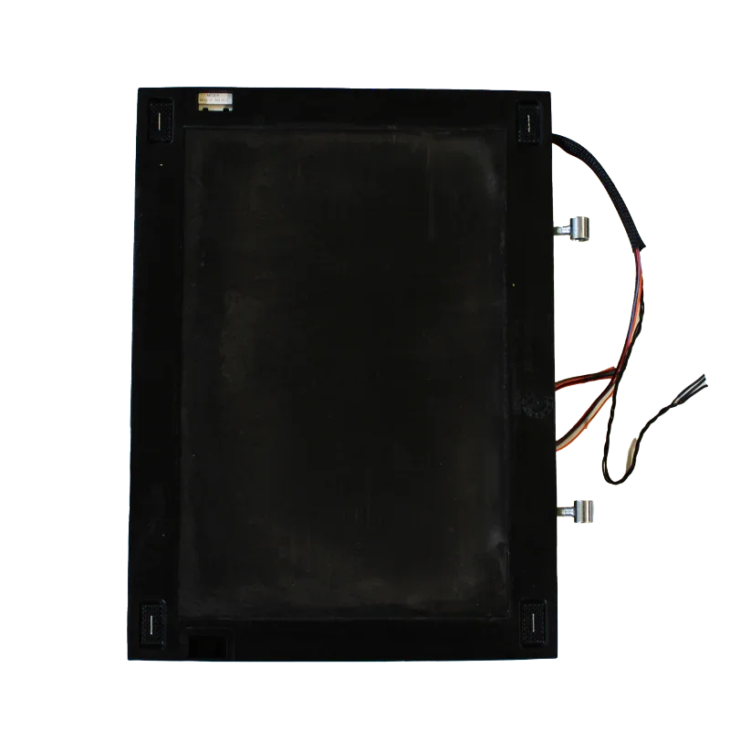 Black pet door control panel with wiring and mounting brackets for secure installation