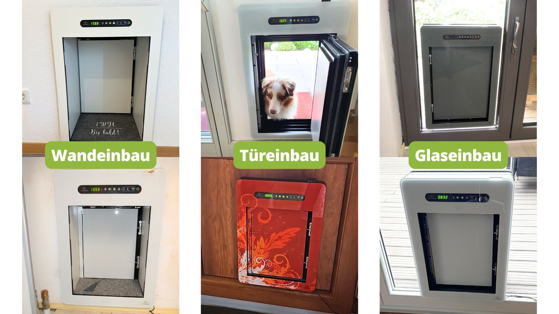 petdoor with motion sensors and RFID - Left - Medium – petWALK